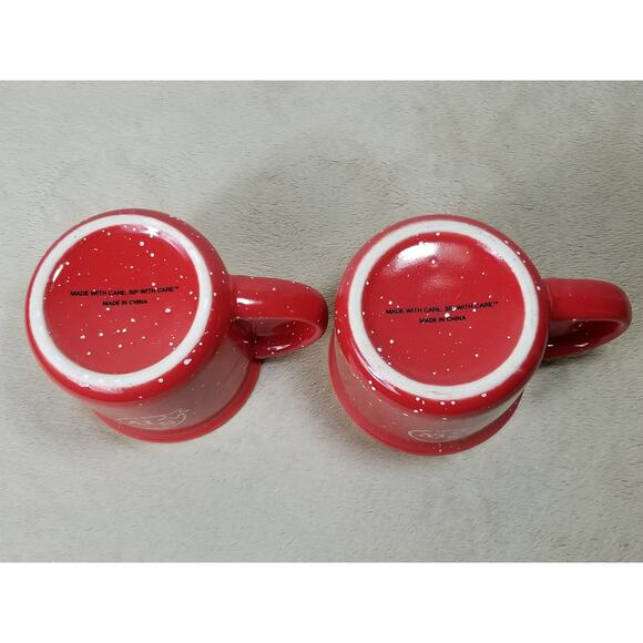Maker's Mark Bourbon Whiskey Mug Coffee Teacup 10oz Red Ceramic SIV Logo x2 - Picture 12 of 14